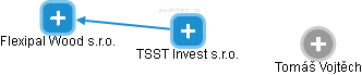 TSST Invest s.r.o. - náhled vizuálního zobrazení vztahů obchodního rejstříku