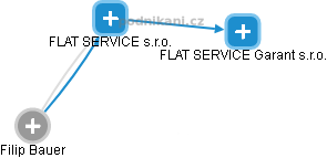 FLAT SERVICE s.r.o. - náhled vizuálního zobrazení vztahů obchodního rejstříku
