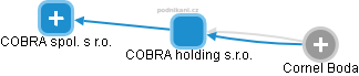 COBRA holding s.r.o. - náhled vizuálního zobrazení vztahů obchodního rejstříku