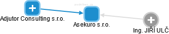 Asekuro s.r.o. - náhled vizuálního zobrazení vztahů obchodního rejstříku