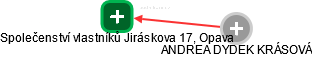Společenství vlastníků Jiráskova 17, Opava - náhled vizuálního zobrazení vztahů obchodního rejstříku