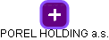 POREL HOLDING a.s. - náhled vizuálního zobrazení vztahů obchodního rejstříku