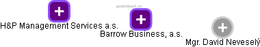 Barrow Business, a.s. - náhled vizuálního zobrazení vztahů obchodního rejstříku