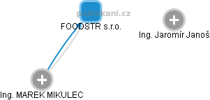 FOODSTR s.r.o. - náhled vizuálního zobrazení vztahů obchodního rejstříku