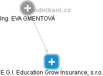 E.G.I. Education Grow Insurance, s.r.o. - náhled vizuálního zobrazení vztahů obchodního rejstříku