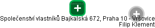 Společenství vlastníků Bajkalská 672, Praha 10 - Vršovice - náhled vizuálního zobrazení vztahů obchodního rejstříku