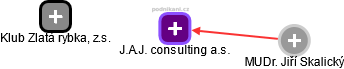 J.A.J. consulting a.s. - náhled vizuálního zobrazení vztahů obchodního rejstříku