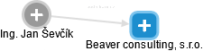 Beaver consulting, s.r.o. - náhled vizuálního zobrazení vztahů obchodního rejstříku