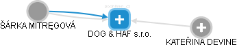 DOG & HAF s.r.o. - náhled vizuálního zobrazení vztahů obchodního rejstříku