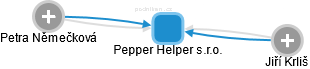 Pepper Helper s.r.o. - náhled vizuálního zobrazení vztahů obchodního rejstříku