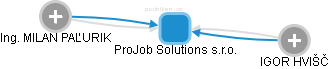 ProJob Solutions s.r.o. - náhled vizuálního zobrazení vztahů obchodního rejstříku
