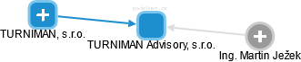 TURNIMAN Advisory, s.r.o. - náhled vizuálního zobrazení vztahů obchodního rejstříku