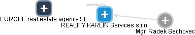 REALITY KARLÍN Services s.r.o. - náhled vizuálního zobrazení vztahů obchodního rejstříku