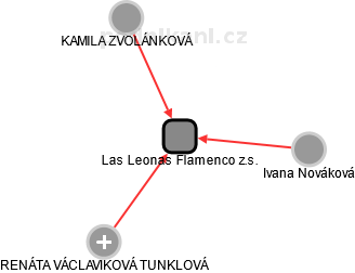 Las Leonas Flamenco z.s. - náhled vizuálního zobrazení vztahů obchodního rejstříku