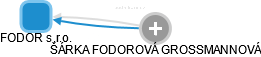 FODOR s.r.o. - náhled vizuálního zobrazení vztahů obchodního rejstříku