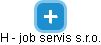 H - job servis s.r.o. - náhled vizuálního zobrazení vztahů obchodního rejstříku