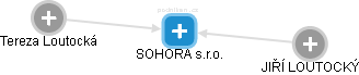 SOHORA s.r.o. - náhled vizuálního zobrazení vztahů obchodního rejstříku