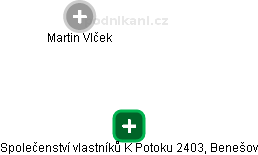 Společenství vlastníků K Potoku 2403, Benešov - náhled vizuálního zobrazení vztahů obchodního rejstříku