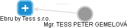 Ebru by Tess s.r.o. - náhled vizuálního zobrazení vztahů obchodního rejstříku