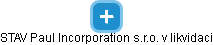STAV Paul Incorporation s.r.o. v likvidaci - náhled vizuálního zobrazení vztahů obchodního rejstříku