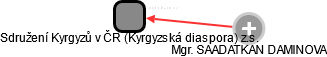 Sdružení Kyrgyzů v ČR (Kyrgyzská diaspora) z.s. - náhled vizuálního zobrazení vztahů obchodního rejstříku