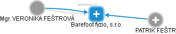 Barefoot fyzio, s.r.o. - náhled vizuálního zobrazení vztahů obchodního rejstříku
