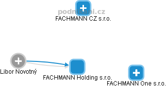 FACHMANN Holding s.r.o. - náhled vizuálního zobrazení vztahů obchodního rejstříku