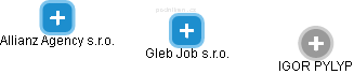 Gleb Job s.r.o. - náhled vizuálního zobrazení vztahů obchodního rejstříku
