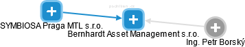 Bernhardt Asset Management s.r.o. - náhled vizuálního zobrazení vztahů obchodního rejstříku