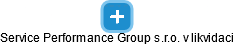 Service Performance Group s.r.o. v likvidaci - náhled vizuálního zobrazení vztahů obchodního rejstříku