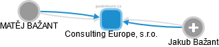Consulting Europe, s.r.o. - náhled vizuálního zobrazení vztahů obchodního rejstříku