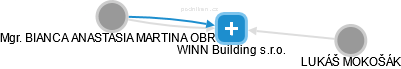 WINN Building s.r.o. - náhled vizuálního zobrazení vztahů obchodního rejstříku