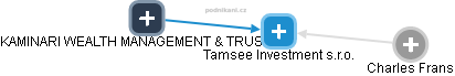 Tamsee Investment s.r.o. - náhled vizuálního zobrazení vztahů obchodního rejstříku