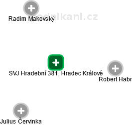 SVJ Hradební 381, Hradec Králové - náhled vizuálního zobrazení vztahů obchodního rejstříku