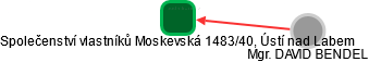 Společenství vlastníků Moskevská 1483/40, Ústí nad Labem - náhled vizuálního zobrazení vztahů obchodního rejstříku
