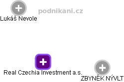 Real Czechia Investment a.s. - náhled vizuálního zobrazení vztahů obchodního rejstříku