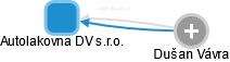 Autolakovna DV s.r.o. - náhled vizuálního zobrazení vztahů obchodního rejstříku