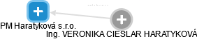 PM Haratyková s.r.o. - náhled vizuálního zobrazení vztahů obchodního rejstříku