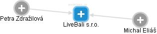 LiveBali s.r.o. - náhled vizuálního zobrazení vztahů obchodního rejstříku