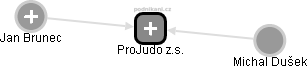 ProJudo z.s. - náhled vizuálního zobrazení vztahů obchodního rejstříku