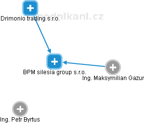 BPM silesia group s.r.o. - náhled vizuálního zobrazení vztahů obchodního rejstříku