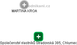 Společenství vlastníků Stradovská 385, Chlumec - náhled vizuálního zobrazení vztahů obchodního rejstříku