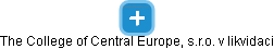 The College of Central Europe, s.r.o. v likvidaci - náhled vizuálního zobrazení vztahů obchodního rejstříku
