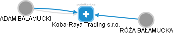 Koba-Raya Trading s.r.o. - náhled vizuálního zobrazení vztahů obchodního rejstříku