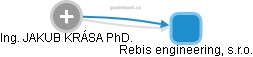Rebis engineering, s.r.o. - náhled vizuálního zobrazení vztahů obchodního rejstříku