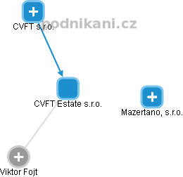 CVFT Estate s.r.o. - náhled vizuálního zobrazení vztahů obchodního rejstříku