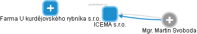 ICEMA s.r.o. - náhled vizuálního zobrazení vztahů obchodního rejstříku