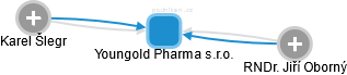 Youngold Pharma s.r.o. - náhled vizuálního zobrazení vztahů obchodního rejstříku