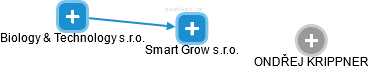 Smart Grow s.r.o. - náhled vizuálního zobrazení vztahů obchodního rejstříku