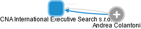 CNA International Executive Search s.r.o. - náhled vizuálního zobrazení vztahů obchodního rejstříku